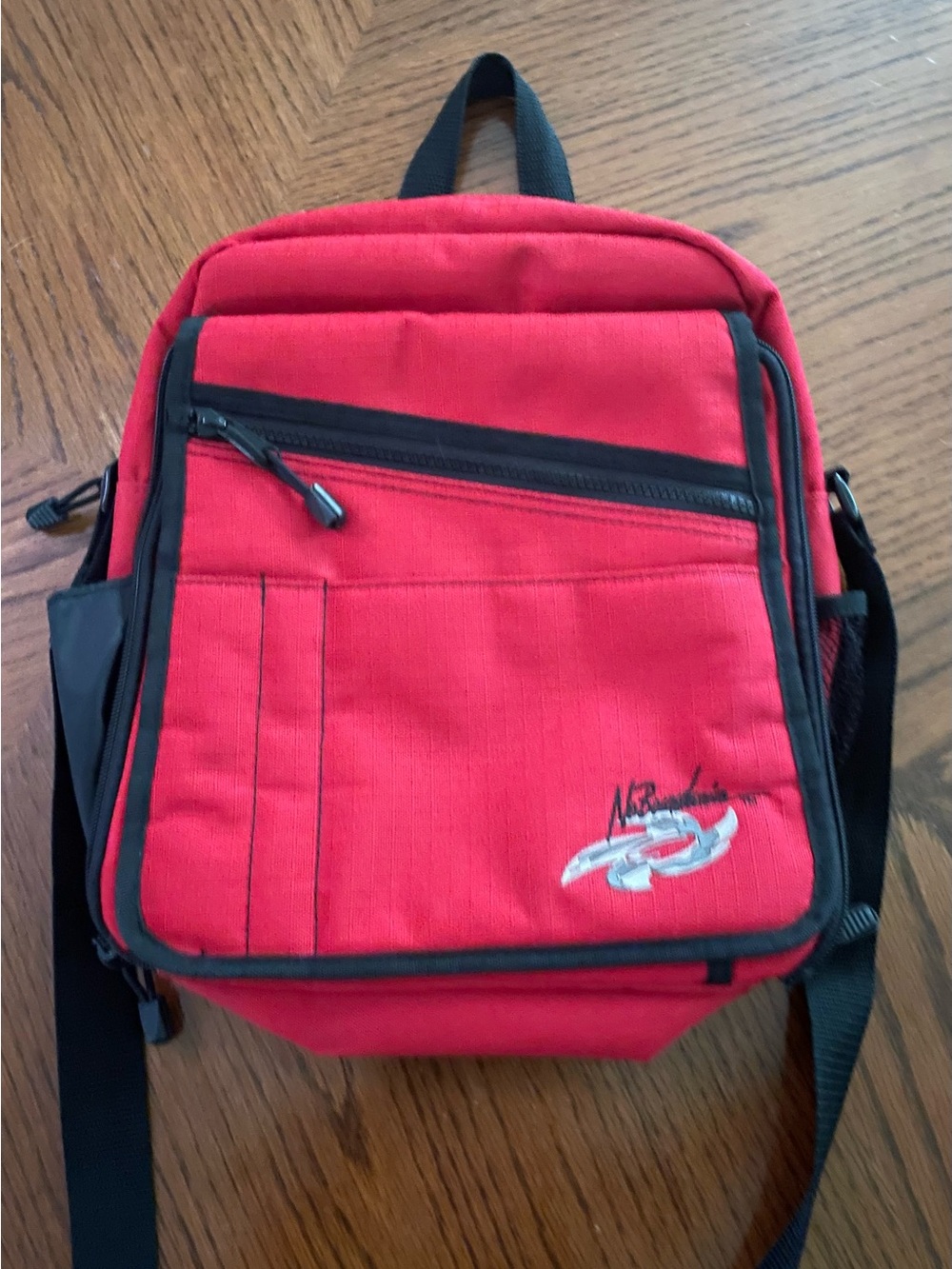 Red Roomy Backpack/ Crossbody